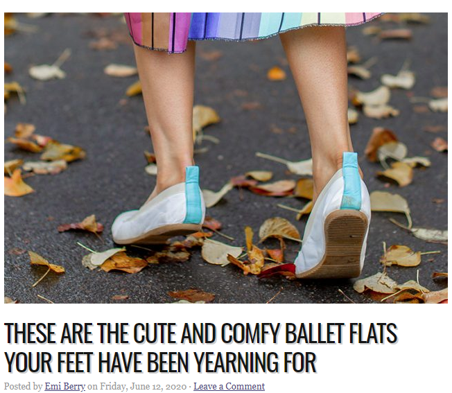 The F-com.au - Why Cammino ballet flats are so great